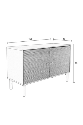 Commode 2 portes Morning - 70 x 108 x 45 cm