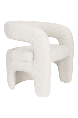 Fauteuil Nova - Blanc - En tissu texturé