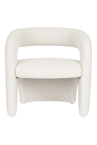 Fauteuil Nova - Blanc - En tissu texturé