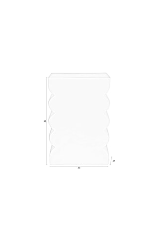 Table d'appoint Curves - 45 x 30 x 21 cm