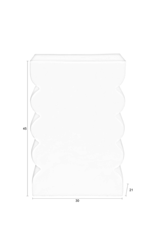 Table d'appoint Curves - 45 x 30 x 21 cm