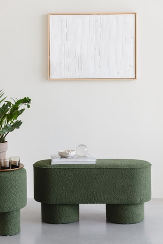 Pouf Marcos - Vert - En polyester