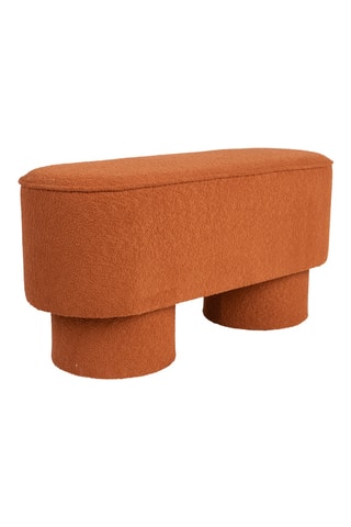 Pouf Marcos - Rouille - En polyester