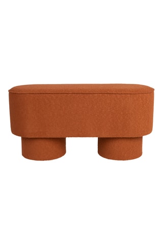 Pouf Marcos - Rouille - En polyester