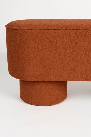Pouf Marcos - Rouille - En polyester