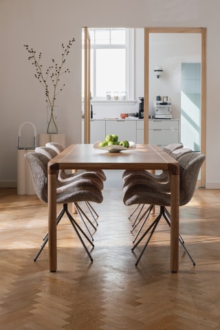 Table à manger en chêne et frêne Storm - 220 x 90 x 75 cm