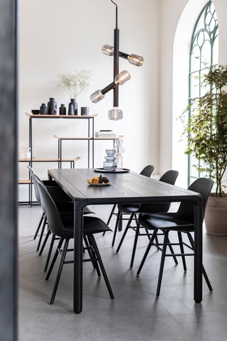 Table à manger en hévéa et frêne Storm - 220 x 90 x 75 cm