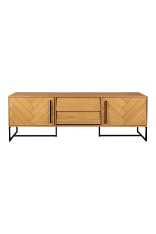 Meuble TV 2 portes en chêne Class - 180 x 45 x 60 cm