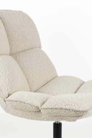 Fauteuil Bros - Beige - En tissu texturé