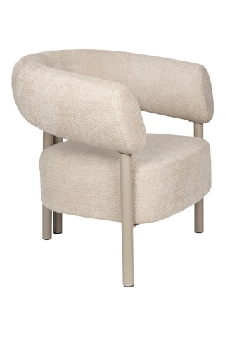 Fauteuil Heels - Beige - En tissu doux