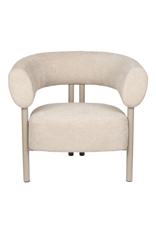 Fauteuil Heels - Beige - En tissu doux
