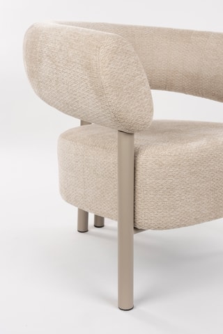 Fauteuil Heels - Beige - En tissu doux