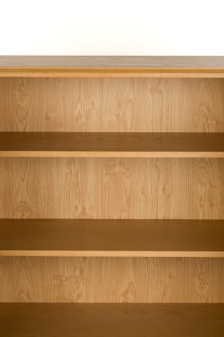 Buffet 2 portes en frêne et bois d'hévéa Raster - 120 x 100 x 45 cm