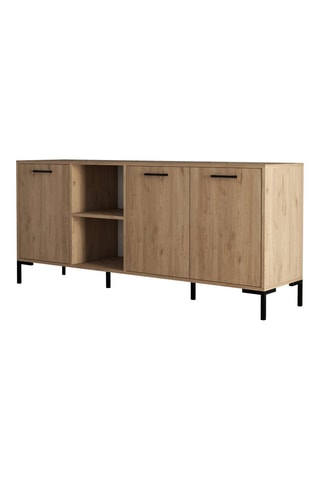 Buffet 3 portes Imitation bois - 180 x 80 x 45 cm