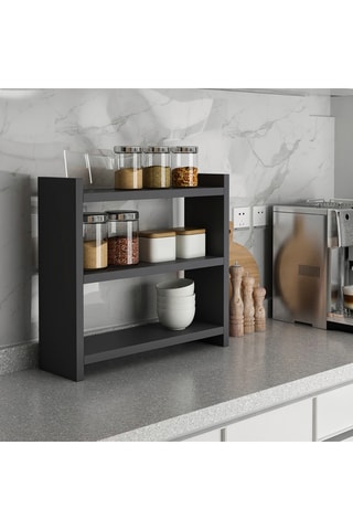 Etagère de cuisine murale 3 niveaux - 44 x 10 x 40 cm