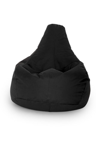 Pouf Damla - Noir - En tissu imperméable