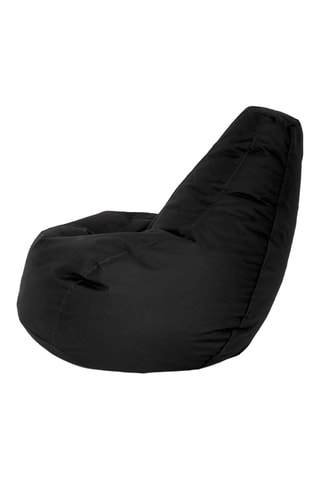 Pouf Damla - Noir - En tissu imperméable