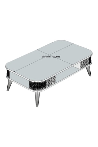 Table basse Eylul - 105 x 35 x 60 cm