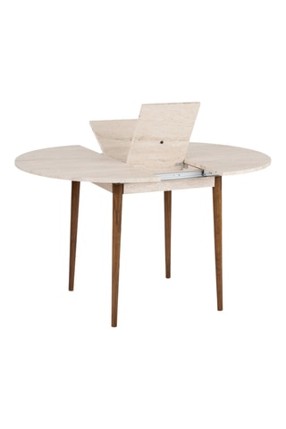 Table à manger ovale extensible Viona - 100/131 x 75 x 100 cm