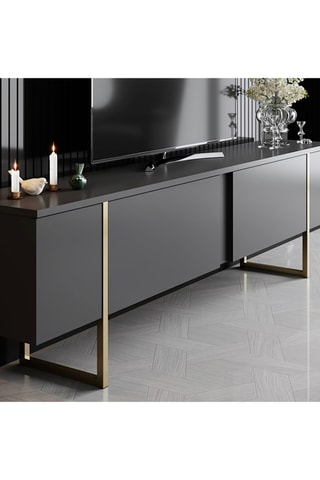 Meuble TV 2 abattants - 180 x 30 x 50 cm