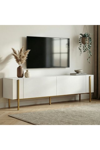 Meuble TV 2 abattants - 180 x 45,5 x 29,5 cm