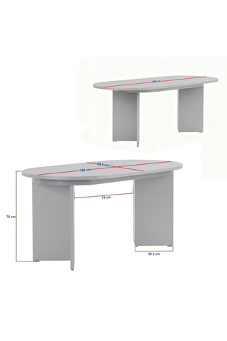 Table à manger extensible - 160/200 x 76 x 89,5 cm