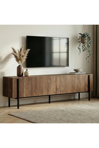 Meuble TV 2 abattants - 180 x 45,5 x 29,5 cm