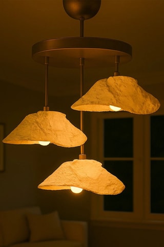 Suspension - Doré - 3 x 40 W