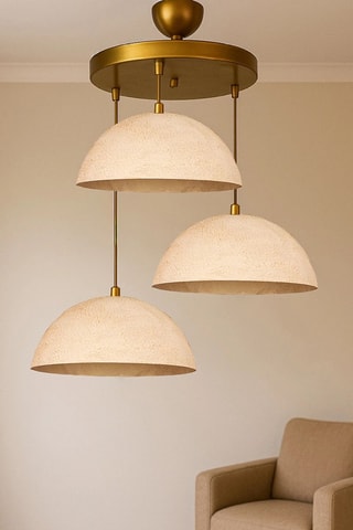 Suspension - Doré - 3 x 40 W