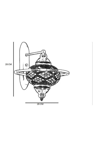 Applique murale - Doré - 40 W