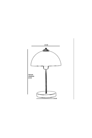 Lampe à poser - Doré - 60 W