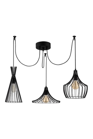 Suspension Mezopotamya - Noir - 3 x 40 W