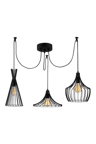 Suspension Mezopotamya - Noir - 3 x 40 W