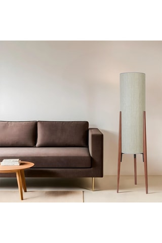 Lampadaire Yildo - Noir et doré - 40-60 W