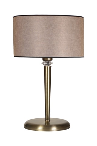 Lampe à poser Maya - Beige et bronze - 60 W