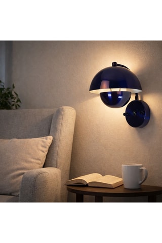 Applique murale Eylul - Bleu marine - 40 W