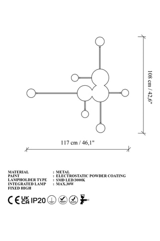 Applique murale - Doré