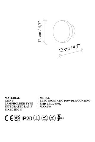 Applique murale LED - Bleu