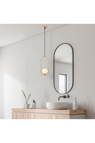 Suspension Mudoni - Doré et noir - 40 W