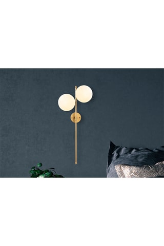 Applique murale Fazli - Doré et blanc - 40 W