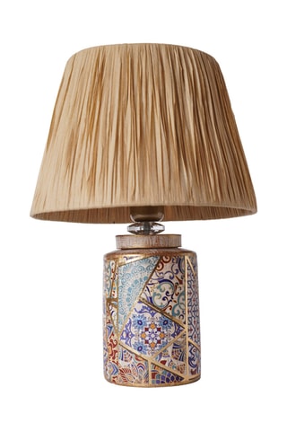 Lampe à poser en céramique YL506 - Beige - 60 W