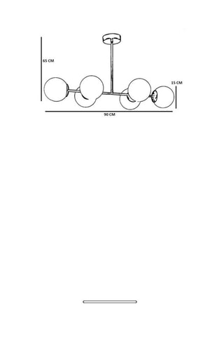 Suspension - Doré - 6 x 40 W