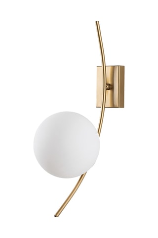 Applique murale Hilal - Doré et blanc - 40 W