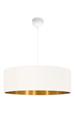 Candeeiro suspenso LED Ayd - Bege e dourado - 9 W