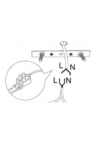 Suspension Valiz - Noir et crème - 4 x 100 W