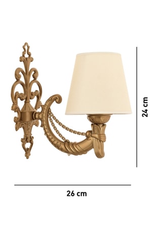 Applique murale Gloria - Beige - 40 W