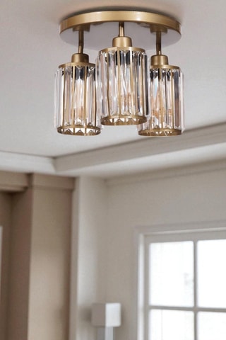 Plafonnier - Doré - 3 x 40 W