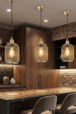 Suspension Berk - Doré - 40 W