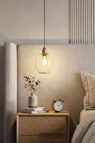 Suspension Berk - Doré - 40 W