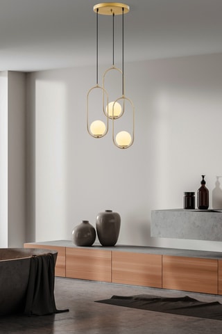 Suspension - Doré - 3 x 40 W